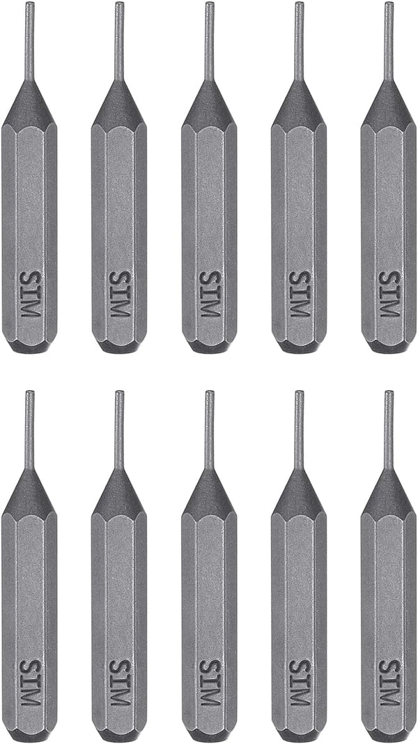 HARFINGTON 10pcs SIM0.8 Card Removal Screwdriver Bit 5/32" Hex Shank 28mm Length