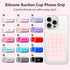 Giumel 8PCS Silicone Suction Phone Case Mount, Non Slip Suction Cup, Hands-Free Phone Accessories Holder for Selfies