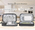 Electronic Organizer Travel Cable Accessories Bag, Waterproof Case for Power Bank, Charging Cords, USB Cable (Dark Gray)