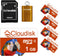 Pack of 5 Parrot-Prime 1GB Micro SD Card Flash Memory Card with SD Adapter, Card Reader