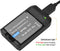 Andoer NP-6L Battery Charger with LED Indicator Light + 2 x NP-6L 3.7V 700mAh Batteries with USB Charging Cable