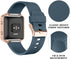 LEEFOX 10 Pack Compatible Fitbit Blaze Bands with Rose Gold Frame, Sport Silicone Replacement Strap for Large