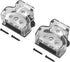 3 Way Power Distribution Block Car Audio Splitter, 1x 0 Gauge In / 3X 4 Gauge Out Ground Distribution Block Amp, 2 Pack