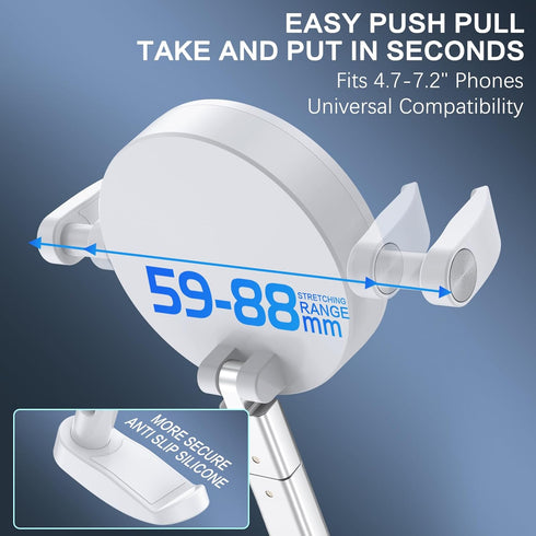 DUEDUE 360Adjustable Upgrade Vacuum Magnetic Suction Cup Phone Holder, Ultimate Phone Holder for Dashboard Hands Free
