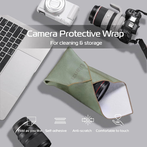 ULANZI Magic Universal Storage Cloth, Easy Wrapping and Safe Protection from Collissions, Bumping and Friction for Camera & Digital Accessories (45 * 45cm)