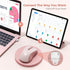 seenda Wireless Mouse, Bluetooth Mouse for Laptop, Dual Mode (Bluetooth + 2.4G USB), Compatible with MacBook, Pink