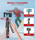 Huryfox 71 inch Selfie Stick Phone Tripod - Tall Cell Phone Holder with Detachable Wireless Remote, Phone Stand