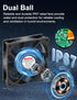 Wathai 120mm x 25mm Waterproof Small Box Fan IP67 12V with AC Plug Speed Controller for Biltong Box, Aquarium