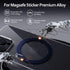 Magnetic Ring Sticker for Magsafe Phone Magnet 2 Pack, Upgrade Bulit-in Magnet for Wireless Charging, Car Holder, Universal Conversion MagSafe Adapter Kit, 2 Pack (Blue - Ti)