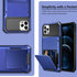 Vofolen iPhone 12 Pro Max Case 5G Wallet, 4-Card Slot Credit Card Holder Flip Hidden Pocket Dual Layer Hybrid Cover -