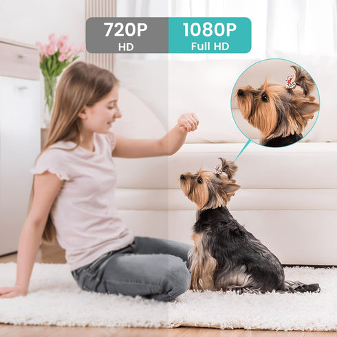 litokam Indoor Camera, 1080P Home Security Camera with Night Vision, Motion Detection, 2-Way Audio, WiFi