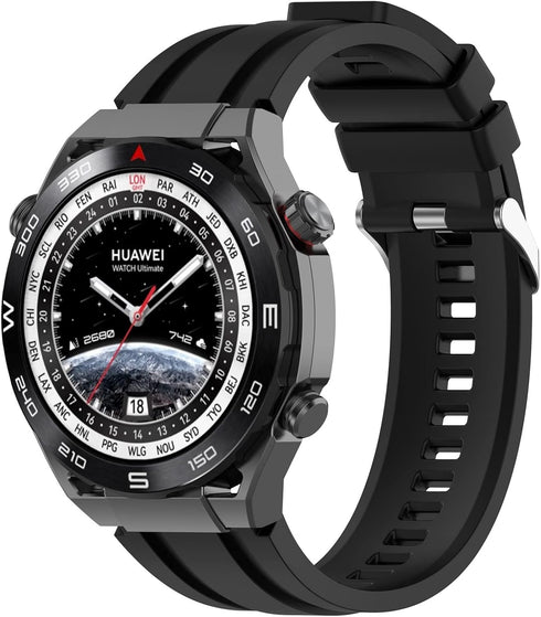 FitTurn Soft Silicone Bands for Huawei Watch 3/Watch 3 Pro/GT2 Pro/GT3 Pro Smart Watch, 22mm Wrist Strap for Huawei Watch Ultimate/Buds/GT Runner/GT3 46mm/GT2 46mm Replacement Bracelet for Men Women