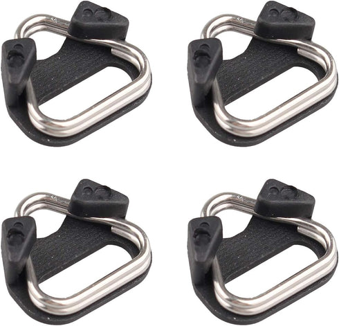 Futheda 4PCS Stainless Steel Lug Ring Camera Strap Triangle Split Ring Hook Adapter