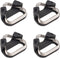 Futheda 4PCS Stainless Steel Lug Ring Camera Strap Triangle Split Ring Hook Adapter