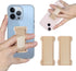 Cell Phone Finger Grip Strap Holder, Slim Finger Loop Selfie Grip Compatible with Most Smartphones (Gold) - 2Pack