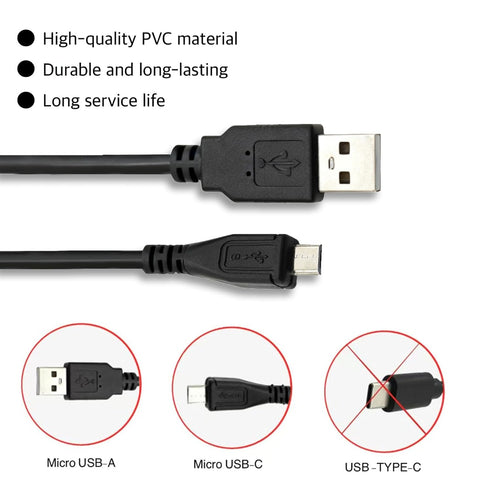 UIGOCLE MP3 3.3 USB-A to Micro USB Charging Cable, Fast Charging Cable, Compatible with Samsung LG Moto Nokia Android