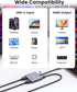 Glomtheia 4K@60Hz 100W 3-Screen USB C to Dual HDMI Adapter, Dual Monitor HDMI Splitter for Extended Display, PD, USB-A