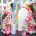 Jnbasdffb 7.2 Abstract Geometric Wedding Arch Cover,Stretchy Spandex Arch Backdrop Stand Covers FT,Simple Oil Painting