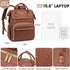 Backpack 15.6 inch,Travel Backpack LOVEVOOK Leather Laptop for Women Purse Nurse Teacher Carry On Computer