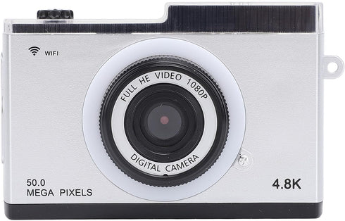 Retro Compact Digital Camera 48M 1080P 8X Zoom with MP3 Playback Filters