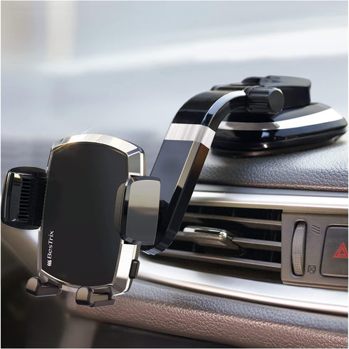 Bestrix SmartClamp Car Phone Mount | Dashboard Cell Phone Car Phone Holder Compatible