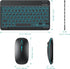 TECURS Bluetooth Keyboard & Mouse Combo for iPad, 7-Color Backlit, Rechargeable, Compatible with iPad 10th/9th/8th Gen,