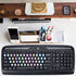 2 Pcs English Keyboard Replacement Letter Stickers, Universal Computer Colorful Rainbow Lettering, Non-Transparent
