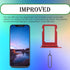 Single Red SIM Card Tray Holder for iPhone 12 Mini US Version, Replacement Adapter with SIM Ejector, A2176 A2398 A2399