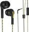 KICKER 46EB74 Wired Earbuds | Stereo Monitor Headphones with Noise-Isolating Ear Tips | In-Line Mic & Multi-Function