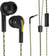 KICKER 46EB74 Wired Earbuds | Stereo Monitor Headphones with Noise-Isolating Ear Tips | In-Line Mic & Multi-Function