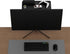 12 inch 13lbs, Pixio Black Monitor Storage Top Shelf - Adjustable Platform, Universal Fit, Holds Up to Works on TV
