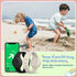 Waterproof AirTag Case, Soft Silicone Bracelet & Necklace for Kids, Black + Beige, White