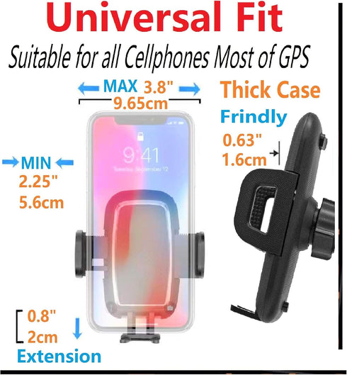 Car Cup Holder Phone Mount, Adjustable Cup Phone Holder for All Cellphones/iPhone 15 Pro Max/Mini Galaxy S23 Ultra/Plus