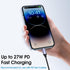TechMatte USB C to Lightning Cable Adapter, 4 inch 27W PD Fast Charging Compatible with iPhone/iPad/AirPods, 1 Pack