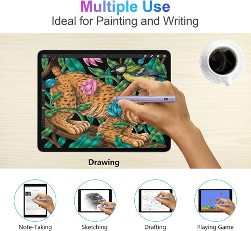 Stylus Pen for iPad 2018-2023, Active Pencil with Palm Rejection for iPad Pro 11/12.9, Air 5th/4th/3rd, Mini 6th/5th