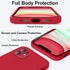 Vooii iPhone 11 Case - Upgraded Liquid Silicone, Square Edges, Camera Protection, Soft Microfiber Lining - Red 6.1"