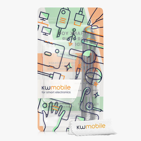 kwmobile Crossbody Case for iPhone SE (2022/2020) / iPhone 8 / 7 - Clear TPU Cover with Lanyard Strap