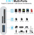 SD Card Reader for iPhone iPad, 5-in-1 Lightning to USB Adapter SD Card Viewer with SD/TF Card USB 3.0 Adapter, Memory Card Reader for iPhone iPad MacBook Samsung Android SD Card Adapter Plug & Play by MTAKYA