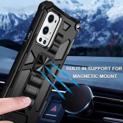 Ailiber Compatible with OnePlus 9 Pro Case with Screen Protector, Rugged Shockproof Bumper Military Grade Protective