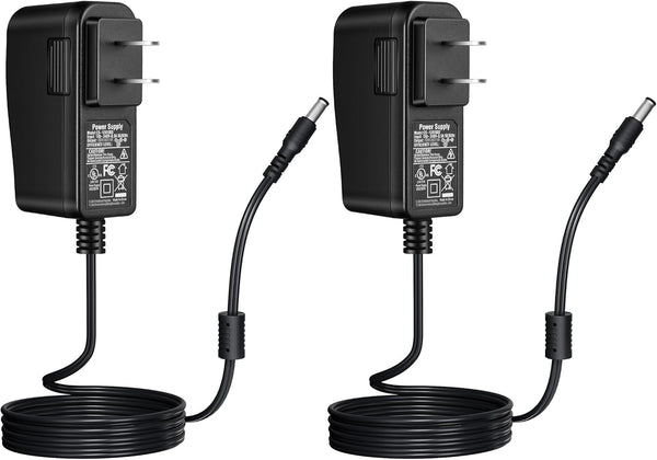 Security-01 2-Pack AC to DC 12V 0.5A Power Supply Adapter for CCTV Camera, Speaker, Router