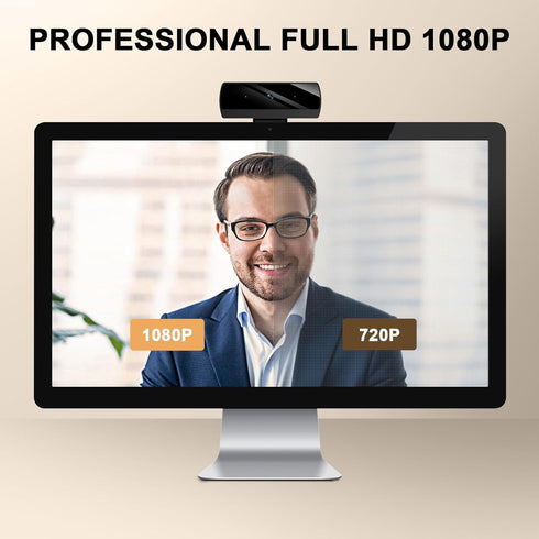 Diccik 1080P Webcam with Microphone, Full HD Video Calling Web Camera, HD Light Correction Streaming Webcam