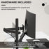 HumanCentric VESA Mount Adapter for Samsung Curved Monitors 32 inch CF397 and 24 inch CRG5, 75x75 or 100x100mm