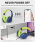 rockpapa E7 Over Ear Wireless Bluetooth Headphones with Mic, Travel Case, Foldable Wired/Wireless for Kids and Adults