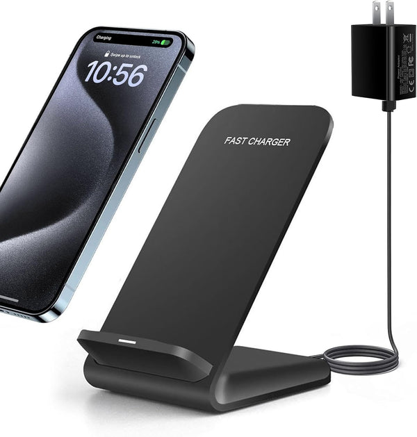 20W Fast Wireless Charger - Wireless Charging Stand Compatible with iPhone 15, 15 Pro, 14, 13, 12, 11 Series/X/XS/XR/8,