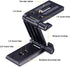 Universal Flex Tilt Head Z Mount Bracket with Quick Release Plate for Camera Slider Rail Cage Rig Gimbal Stabilizer