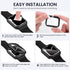 Tensea Waterproof Apple Watch Screen Protector Case for Series 9/8/7, 41mm, Tempered Glass Film, Sweatproof Bumper