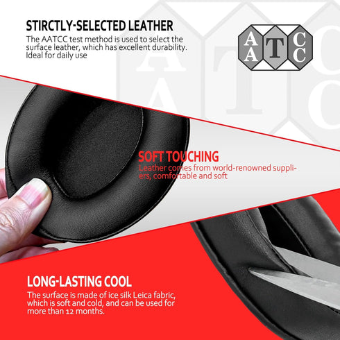 Krone Kalpasmos Large Oval Replacement Ear Pads, Compatible with ATH M50X/M40X/SteelSeries Arctis/HyperX Cloud & Alpha