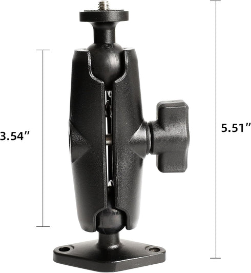 xik 1/4"-20 Thread Camera Mount Holder for Wall/Desk/Car/Boat,AMPS Standard Hole InstallationFits DSLR, CCTV, Action