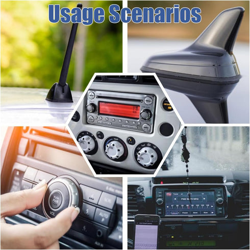 GLSOWEE 1 2 Car Antenna Adapter, Radio Stereo Antenna Adapter Connector, Male to Female Y Antenna Cable, Antenna