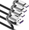 3ft USB Type C Cable 3 Pack for Samsung Galaxy S9/S10/S8 Plus, iPhone 15/15 Pro Max, 3A Fast Charging, TPE.